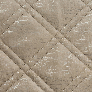 Quilted Velvet Bedspread 170 x 210 Luiz Blink Beige