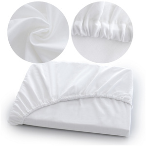 Bed sheet with elastic Cotton satin BCL 01 White 140x200