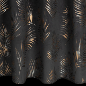 Curtain 140 x 250 Decorative Gloria Black+Grey