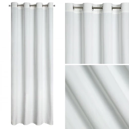 Curtain 140 x 250 Decorative Velvet Melanie White