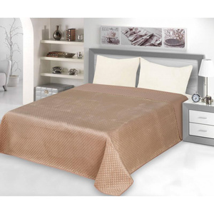 220 x 240 Quilted Bedspread 7082 Velvet Brown