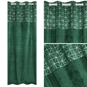 Curtain 140 x 250 Decorative Velvet Glossy Butel