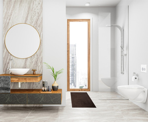 Bathroom rug Sora 50 x 70 26 650 g/m2 Coffe