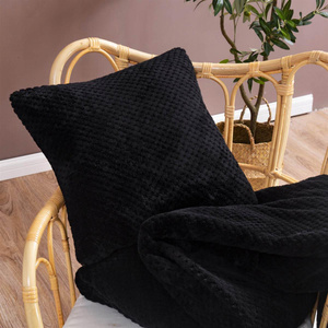 Monte Black Decorative Microfiber Pillowcase 40 x 40