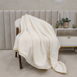 Blanket 160 x 200 Acrylic Solid Warm Yasemin 08