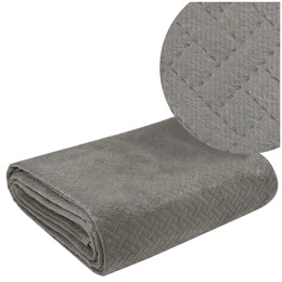 170 x 210 Quilted Velvet Luiz5 Beige Bedspread