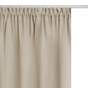 Curtain 140 x 270 Blackout Tape Hold Beige