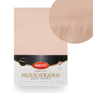 Bed sheet 140 x 200 with elastic Jersey with LYCRA 15