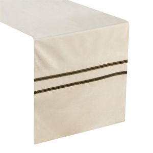 Tablecloth Runner 35 x 140 Decorative Glen4 Cream