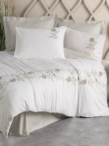 Bedding 200 x 220 6pcs Satin Embroidered 3D Omer 08