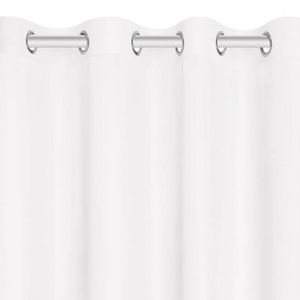 Curtain 140 x 250 Decorative Viva White Drawstring