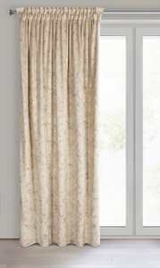 Curtain 135 x 270 Decorative Velvet Tulia Beige