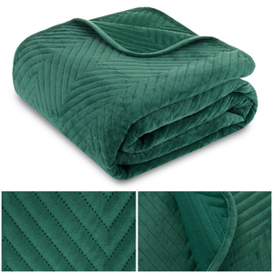 Bedspread 170 x 210 Herringbone Velvet Caden 05
