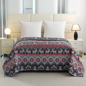 Quilt 170 x 210 Embossed Christmas Levent 03