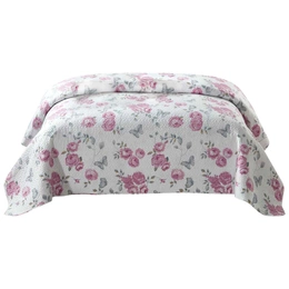 240 x 260 Quilted Double Sided Calmia White Bedspread