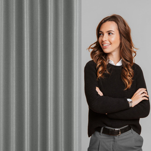 Ready Curtain Selina 140 x 250 Eyelets Steel