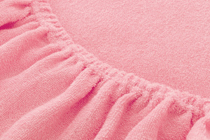 Terry sheet with elastic 012_D Light Pink 70x140