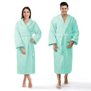 Hotel Bathrobe Cotton Terry Unisex XXL Mint