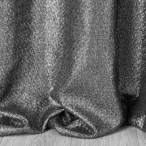 Glossy Decorative Curtain 140 x 250 Przel Black