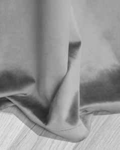 Curtain 140 x 250 Decorative Velvet Soft Ash