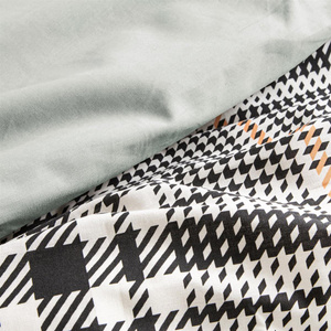 Bedding 220 x 200 3pc Cotton Ada 02 Black