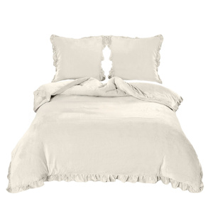 Bedding 200 x 220 3 pcs Microfiber Frill Erva 2814