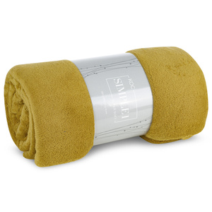 Blanket 150 x 200 Uniform Microfiber Simple1 Honey