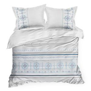 Bedding 220 x 200 3pc Embroidered Cotton HAFT 9B