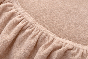 Terry sheet with elastic 020_D Beige 200x220