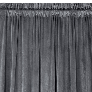 Decorative Curtain D91 Rosa On Tape 140 x 270 Graphite
