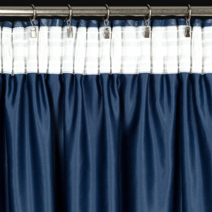 Curtain 135 x 270 Decorative Scarlet Navy Blue