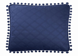 Pompoo 50 x 70 Decorative Pillowcase Pompoo Navy Blue