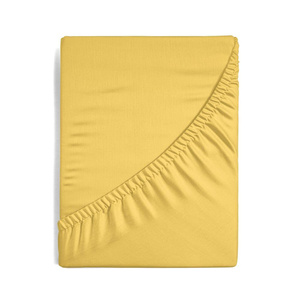 Jersey sheet with elastic D91 140x200 w.30 Mustard