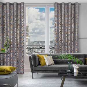 Curtain 140 x 250 Decorative Velvet Areta Steel