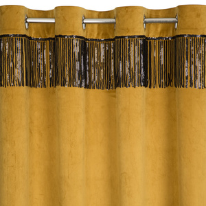 Velvet Jasper Curtain 140 x 250 Honey Spun