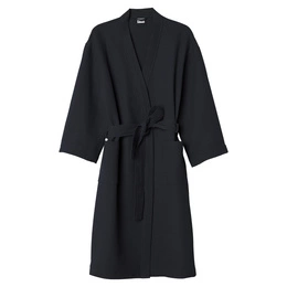Gofer Unisex Cotton Bathrobe Vizzy XL 04 Black