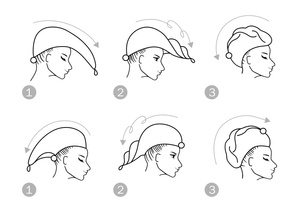 Turban 65 x 25 Microfiber Towel Aki Beige