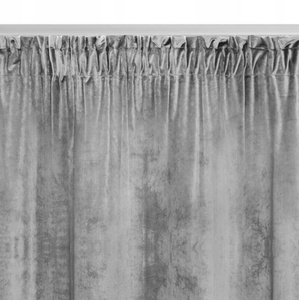 Curtain 140 x 270 Decorative Velvet Soft Ash