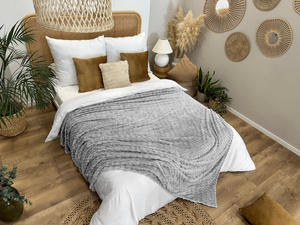 Blanket 200 x 220 Microfiber Embossed Plush Ala 3D Slices 08