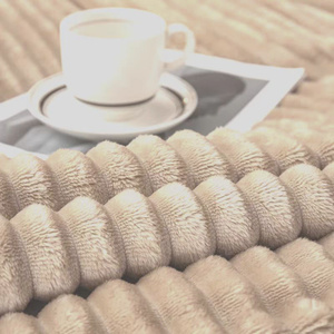 Blanket 160 x 200 Microfiber Plush Stripes Cadence 04