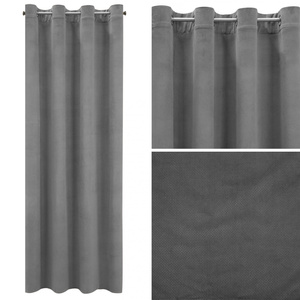 Curtain 140 x 250 Decorative Velvet Milo Steel