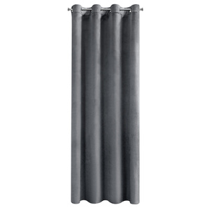 Curtain 140 x 250 Decorative Velvet Rosa Graphite