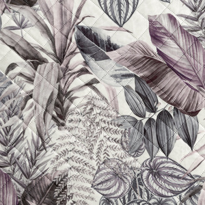 Bedspread 220 x 240 Decorative Davos2 Violet+Gray