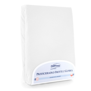 Terry sheet with elastic 001_D White 70x140