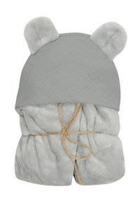 95 x 95 Blanket with Hood Koala Muslin 02