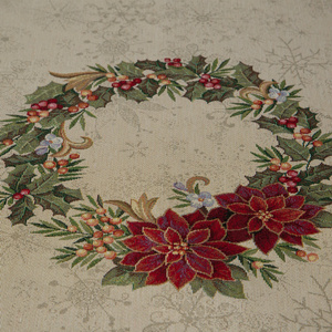 100 x 100 Decorative Tapestry Tablecloth 1271 Gold