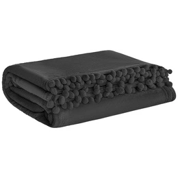 Blanket 150 x 200 Microfiber Pompies Black