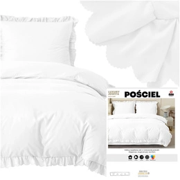 Bedding set 140 x 200 2 pieces with Ruffle Luxury Jowita 08