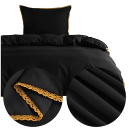 Bedding 140 x 200 2pcs Smooth with Lace Brandon 04