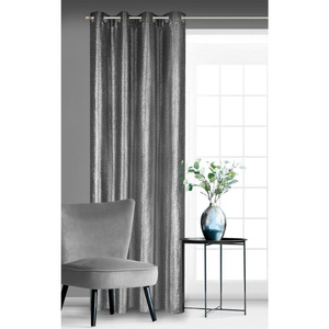 Glossy Decorative Curtain 140 x 250 Przel Black